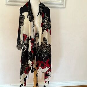 BEBE multi color oversized scarf. New.